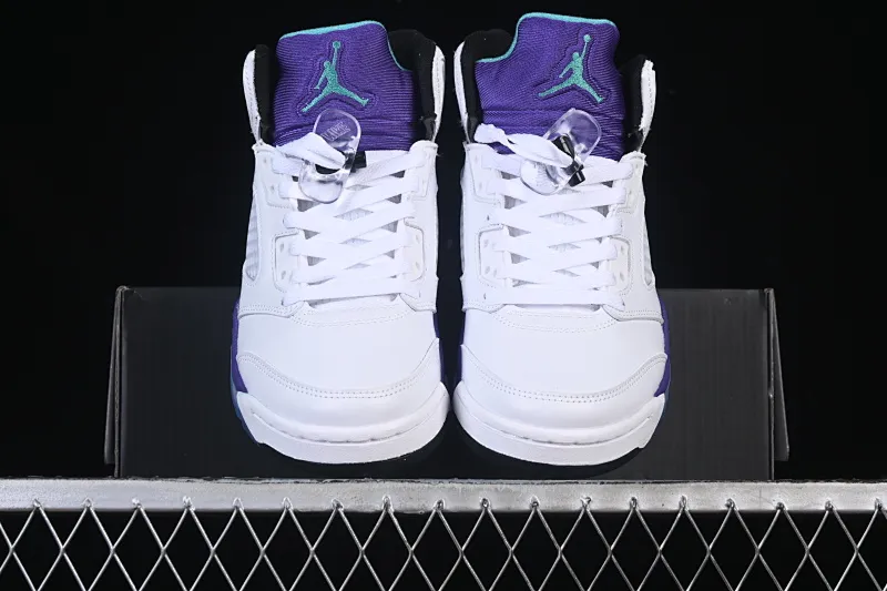All categories Air Jordan Jordan series basketball shoes Air Jordan 5 Air Jordan 5 Retro "Grape" AJ5 Joe 5 White Grape HQ7979-100